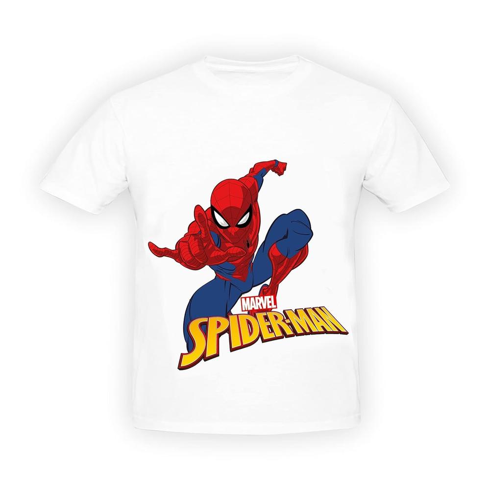 Ratna's Marvel Spiderman Theme Paint Your T-Shirt Kit - Free Size