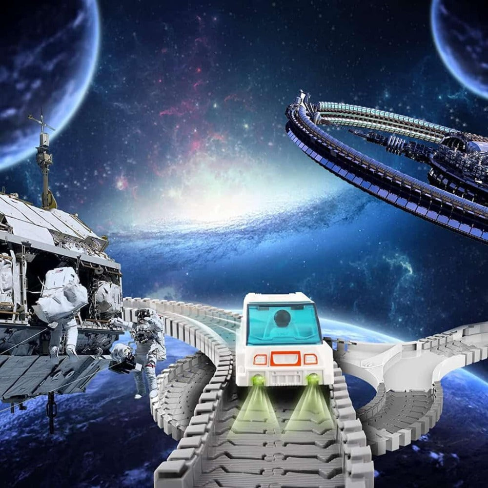 SMS Play & Smile Space Explore Train Track Set | Battery Operated - 204 Pieces (3-8 Years)