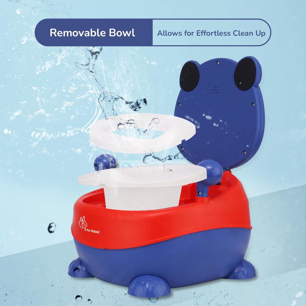 R for Rabbit Tiny Tots Panda Potty Training Seat with Backrest And Grip Handles