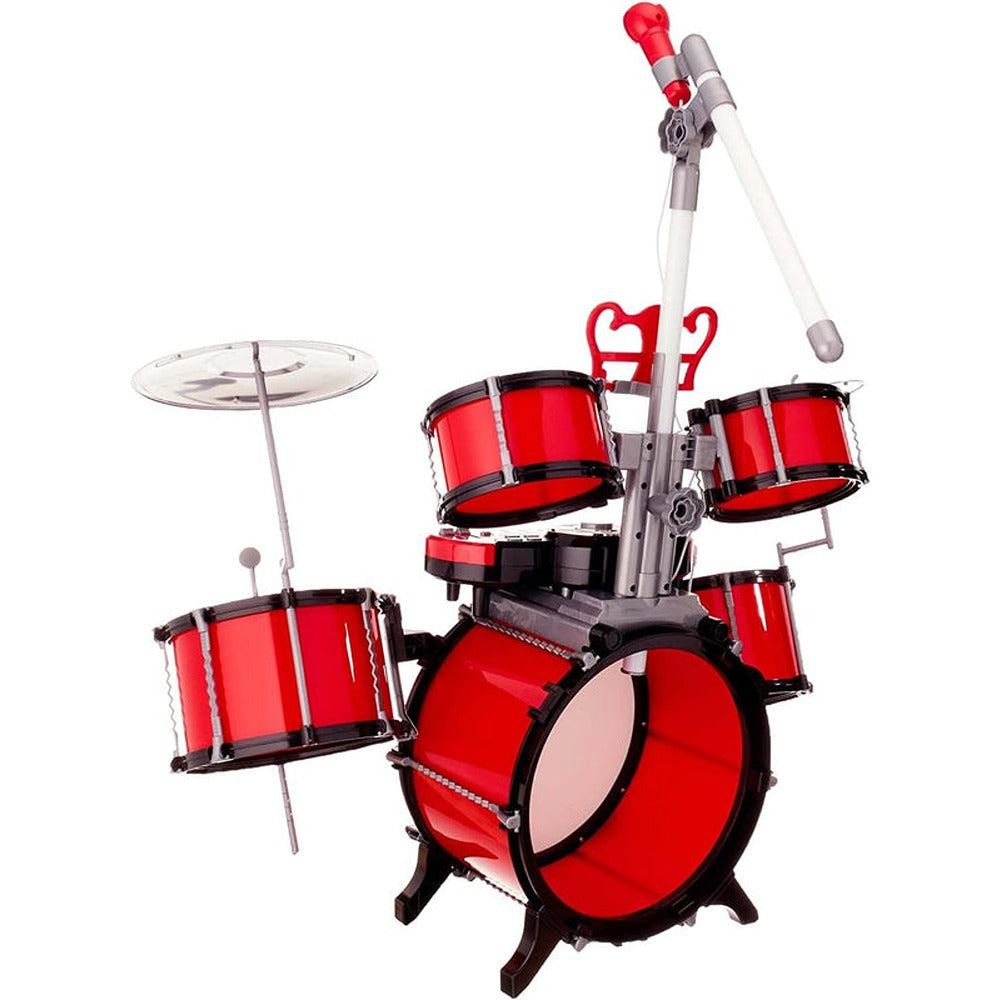 Dynamo Drumset with Keyboard, Microphone, MP3 Slot & DJ Effects (3-8 Years)