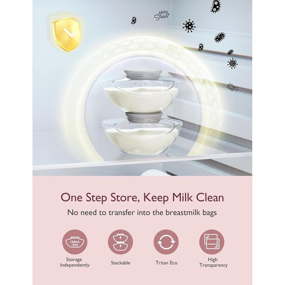Momcozy M9 Mobile Flow Hands-Free Breast Pump | 3 Modes & 15 Levels, 24mm