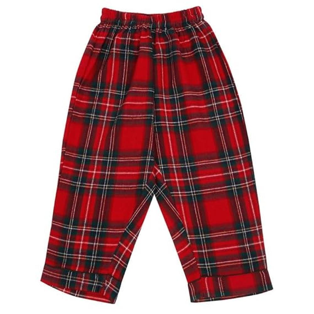 Little Ginnie Cotton Night Suit Pajama Set | Red and Blue