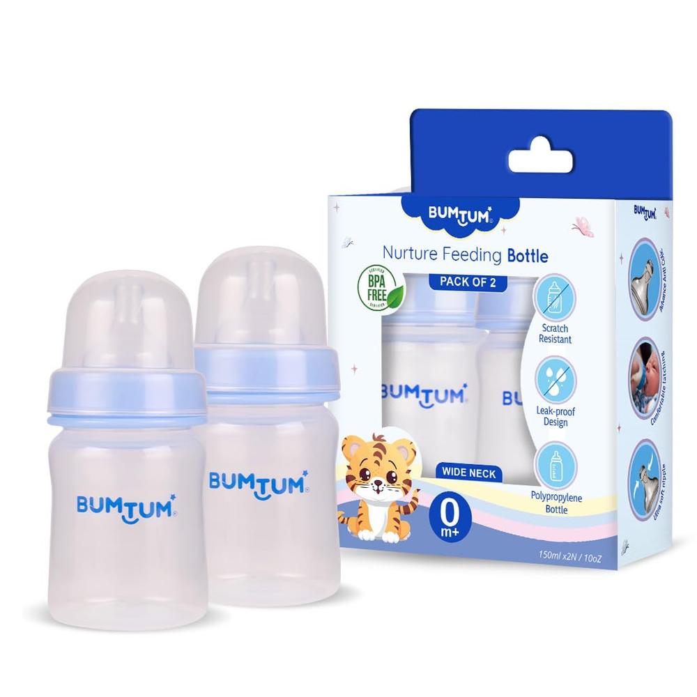 Bumtum Wide Neck Nurture Feeding Bottle