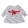 Little Ginnie Cotton Frock for Baby Girls - Animal Print | White