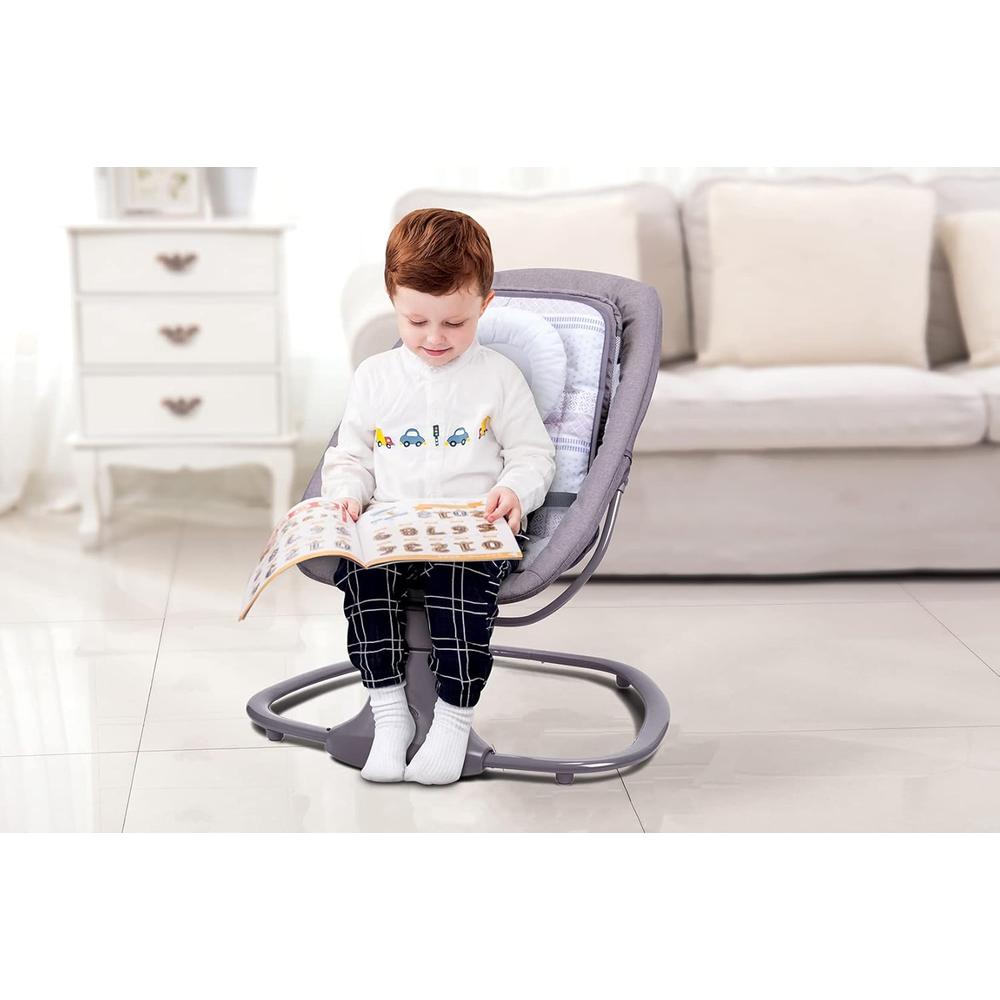 Mastela 3-in-1 Deluxe Multi-Functional Bassinet/Swing | 5 Ideal Angles Movements, 15 Melodies with Volume Control