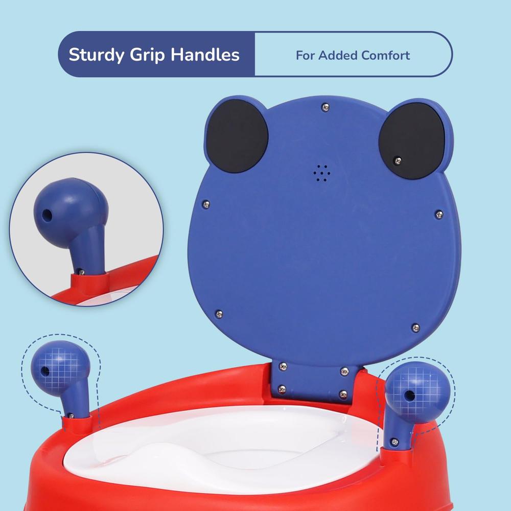 R for Rabbit Tiny Tots Panda Potty Training Seat with Backrest And Grip Handles