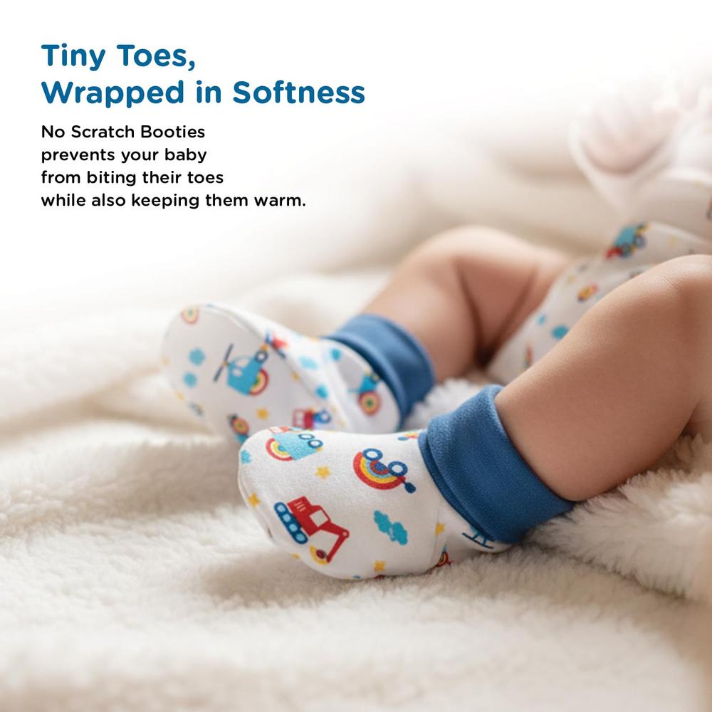 Mee Mee 8 Pieces Newborn Gift Set with Premium Packaging - 100% Cotton Interlock Theme | Dark Blue