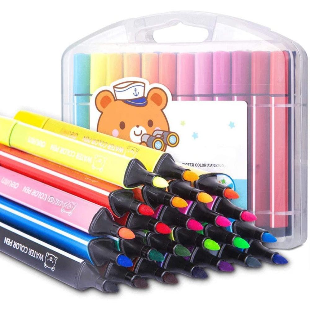 FunBlast Washable Watercolor Pens Set - 24 Watercolor Pens