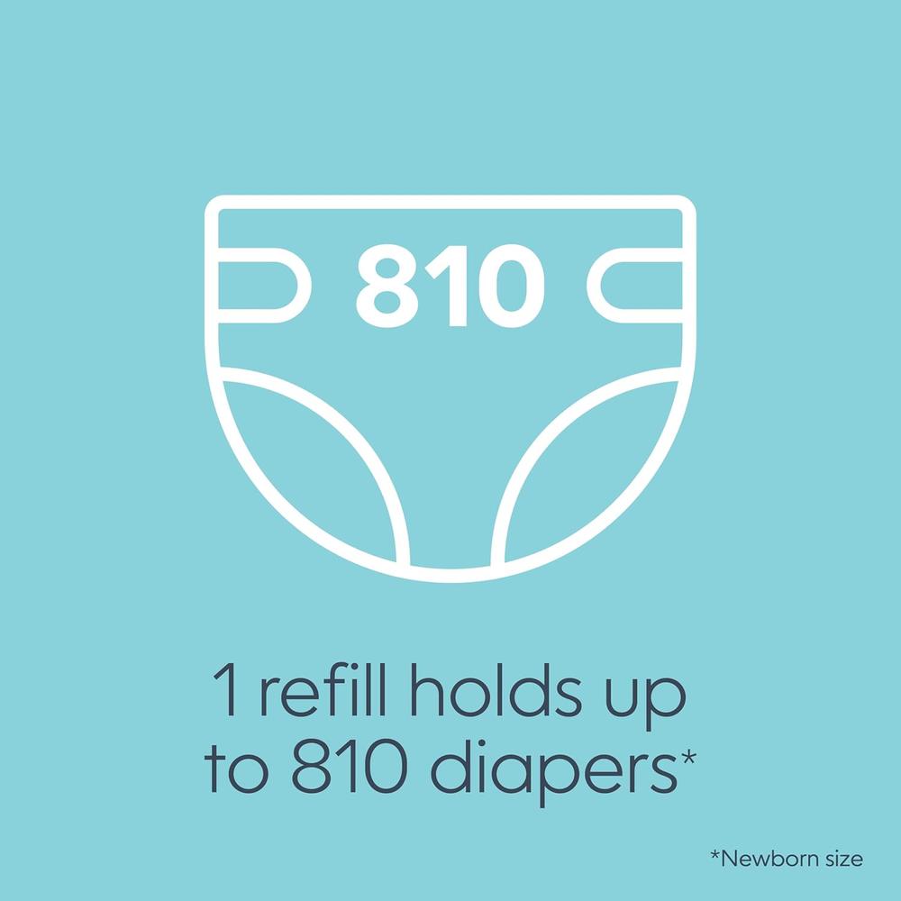 Diaper Genie The Jumbo Square Refill with Continuous Film - Hold up to 810 Newborn-Sized per Refill
