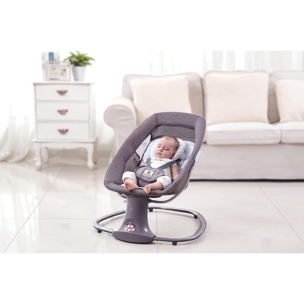 Mastela 3-in-1 Deluxe Multi-Functional Bassinet/Swing | 5 Ideal Angles Movements, 15 Melodies with Volume Control