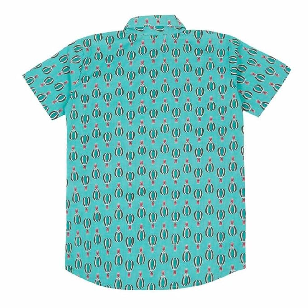 Little Ginnie Half Sleeve Shirt Pant Set for Kids | Blue