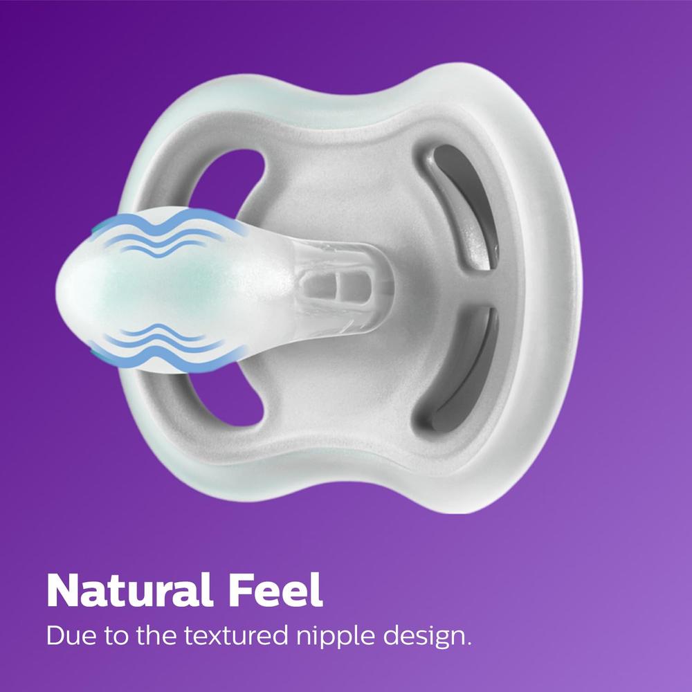 Philips Avent Ultra Air Pack of 2 Soother | Orthodontic & BPA Free (SCF085/61)