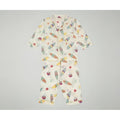 Little Ginnie Night Suit - Pajama Set | White