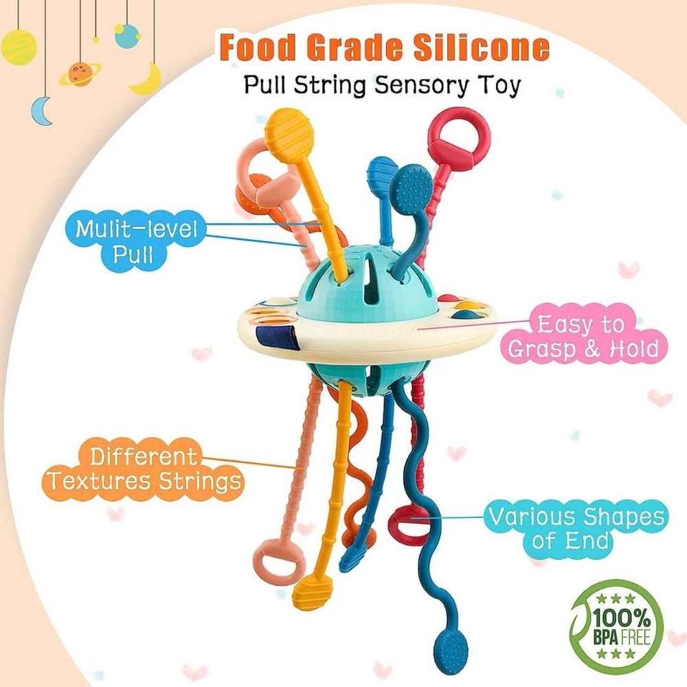 Kidology New Octopus Silicone Pulling Toy