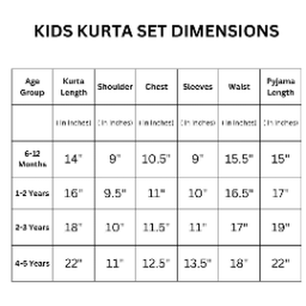 Zikku Elephant Carnival Kurta Set (Unisex)