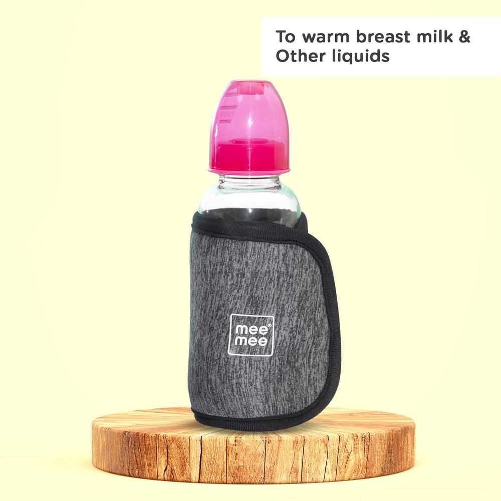 Mee Mee Portable Baby Bottle Warmer | Warms Baby Milk in 10 Minutes | USB Rechargeable Bottle Warmer for Travel