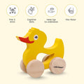 Little Ginnie Wooden Push and Pull Animal Toy