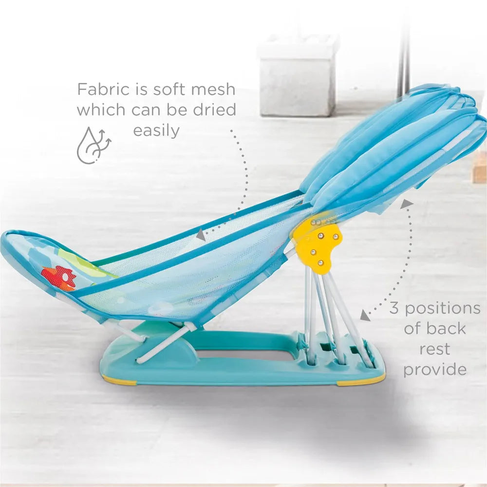 Mastela Infant Deluxe Baby Bather | 3 Backrest Position, Fold Flats for storage