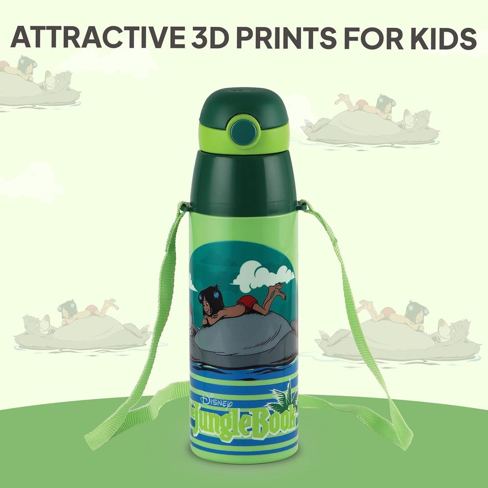 Cello Kidzbee Jungle Book Insulated Water Bottle - 500ml | ORB 600 | Green