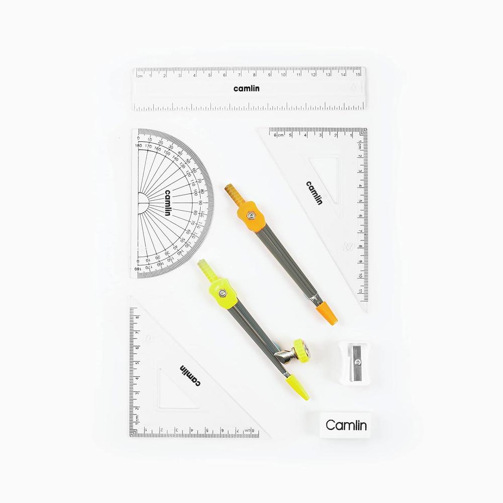Camlin Scholar Mathematical Drawing Instruments - 10 Pieces