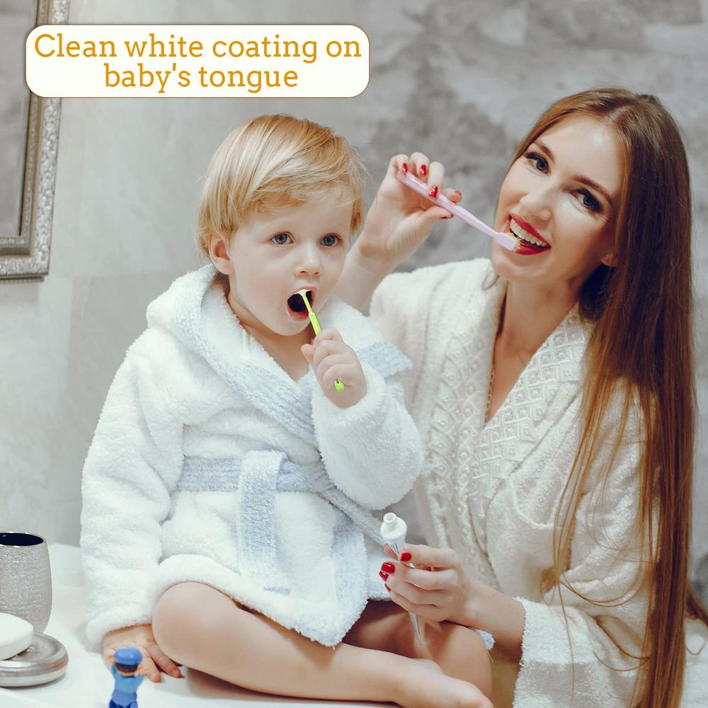 Mee Mee Tongue Cleaner for Baby | Oral Cleaner Toothbrush with Silicone Scraper