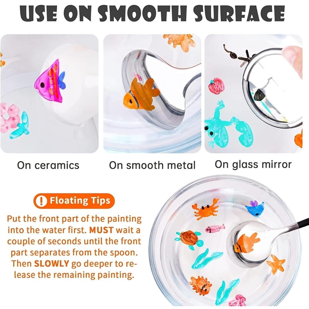 Doms Floating Markers - 12 Shades | 5 Mm Medium Tip & 1 Ceramic Spoon