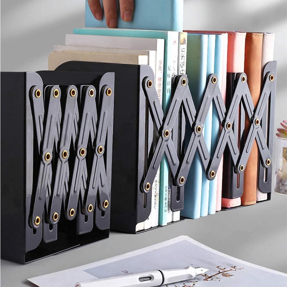 Ilearnngrow Foldable Expandable Metal Book Shelf - Kids Book Storage