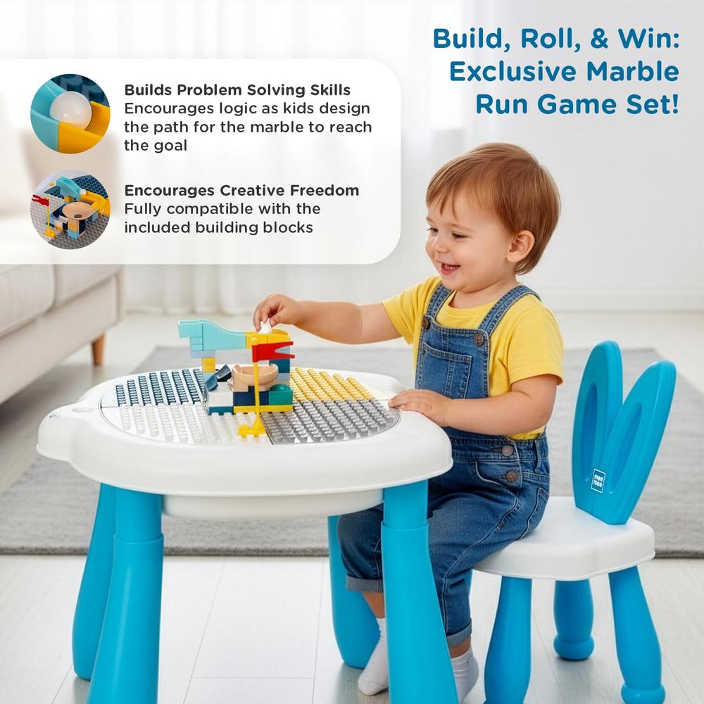 Mee Mee Busy Bench 5-in-1 Multifunctional Desk (Study Table) | 3-7 Years | Weight Capacity: 30kg