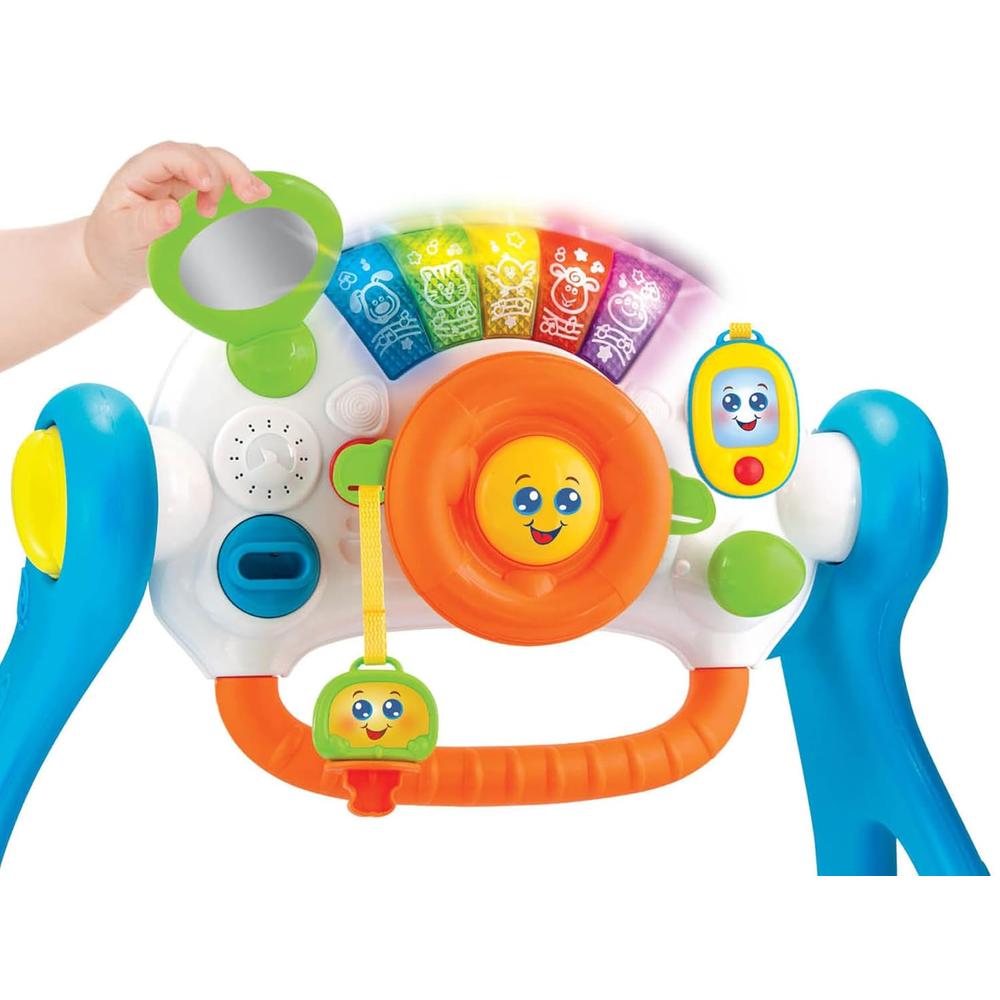 Winfun 5 in 1 Driver Play Gym Walker with Horn, Gear Stick, Ignition Key & Turning Wheel