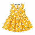 Little Ginnie Cotton Frock for Girls - Yellow