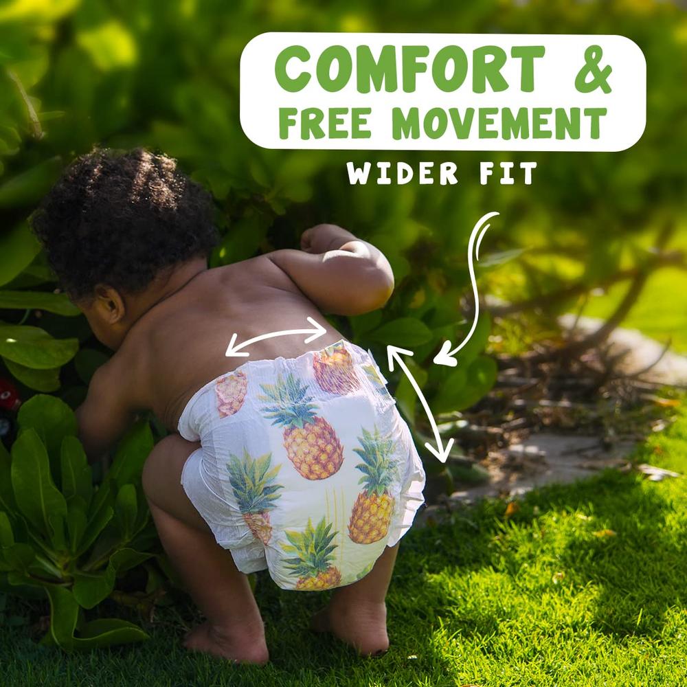 PureBorn Organic Bamboo (Size-5) Baby Disposable Diapers | 44 Pieces | 11-18 kgs
