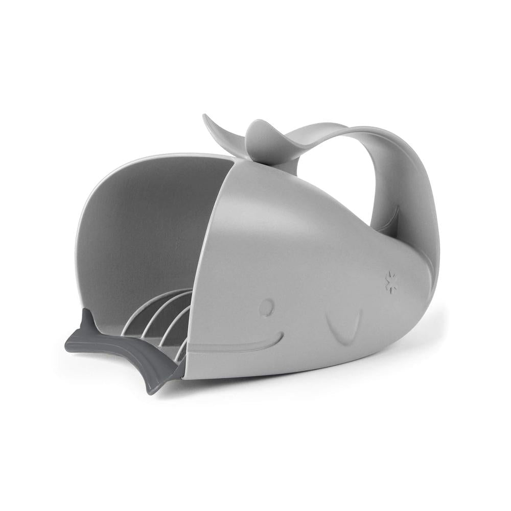Skip Hop Moby Waterfall Bath Rinser - Grey | Soft Comfort Edge Bath Rinse Cup