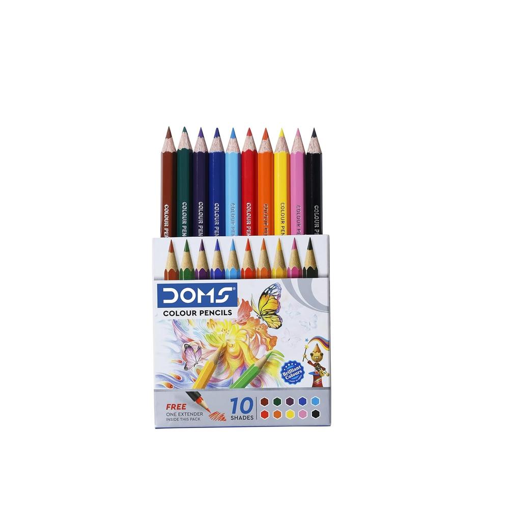 Doms Fun Fiesta Kit - Drawing Book, Modelling Clay Pack, Wax Crayon Pack, Water Color Pen Pack, Pencil, Eraser & Sharpener