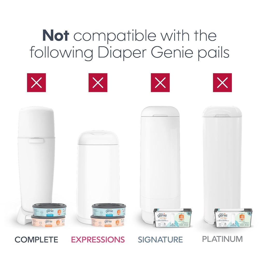 Diaper Genie The Jumbo Square Refill with Continuous Film - Hold up to 810 Newborn-Sized per Refill