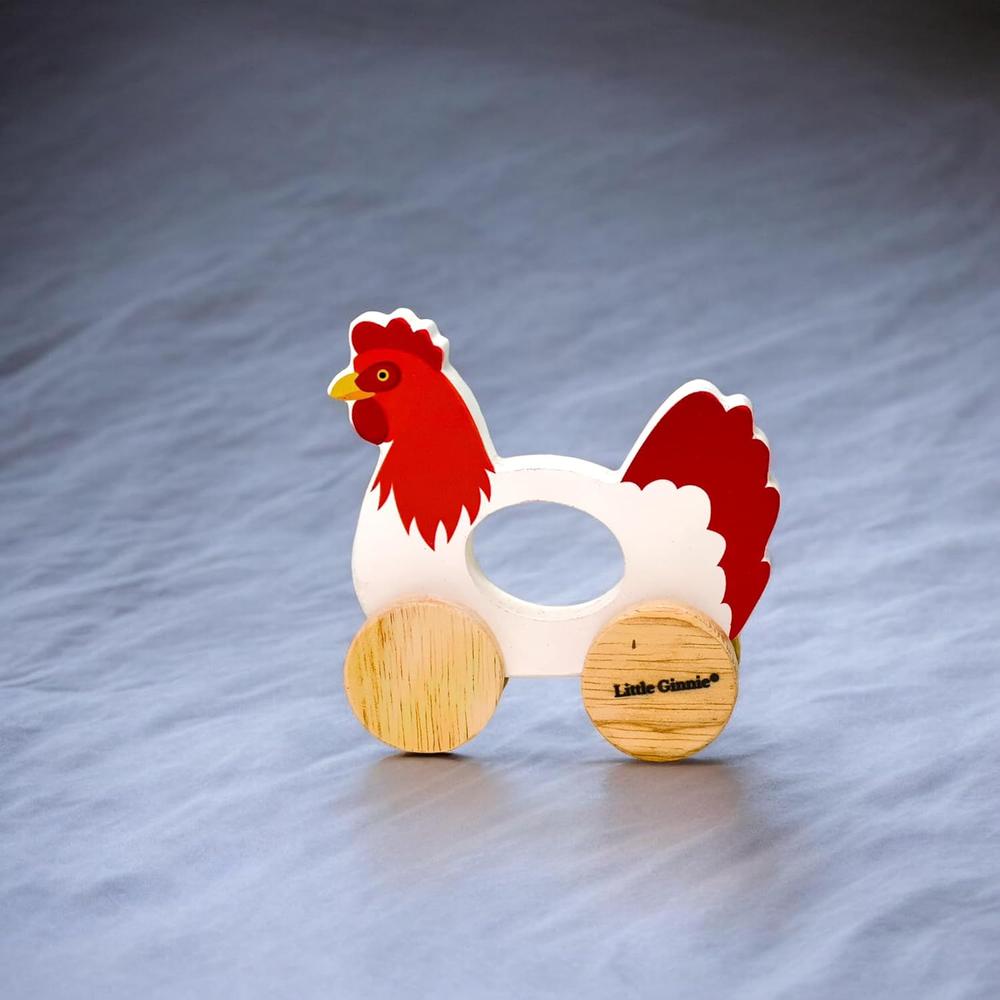 Little Ginnie Wooden Push and Pull Animal Toy