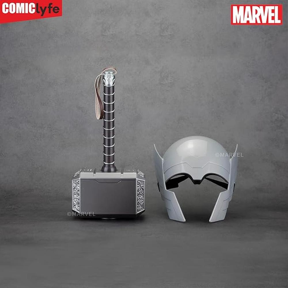 Original Marvel Avengers Thor Mjolnir Role Play Hammer & Helmet Combo Set