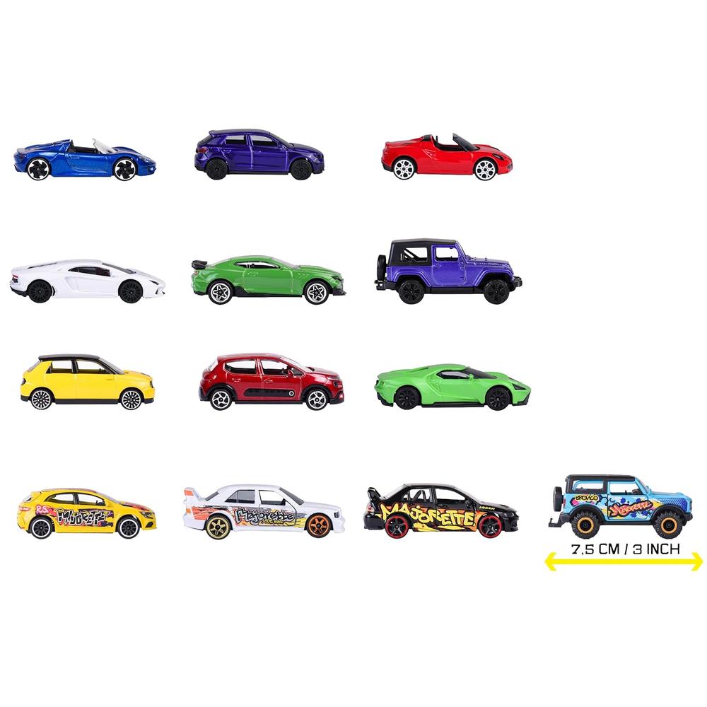 Original Licensed Majorette Graffiti 9+4 Gift Pack | 13 Licensed Metal Cars Set (9 Street + 4 Graffiti Style)