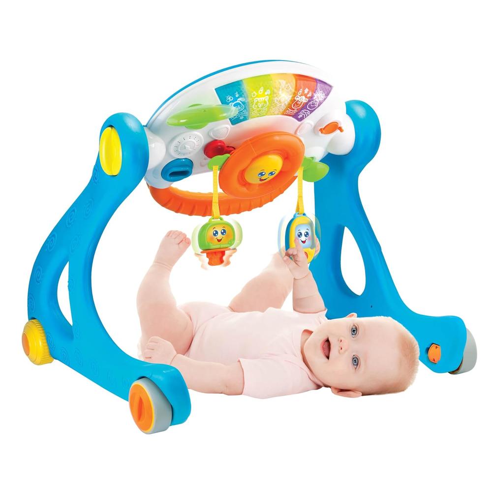 Winfun 5 in 1 Driver Play Gym Walker with Horn, Gear Stick, Ignition Key & Turning Wheel