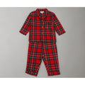 Little Ginnie Cotton Night Suit Pajama Set | Red and Blue