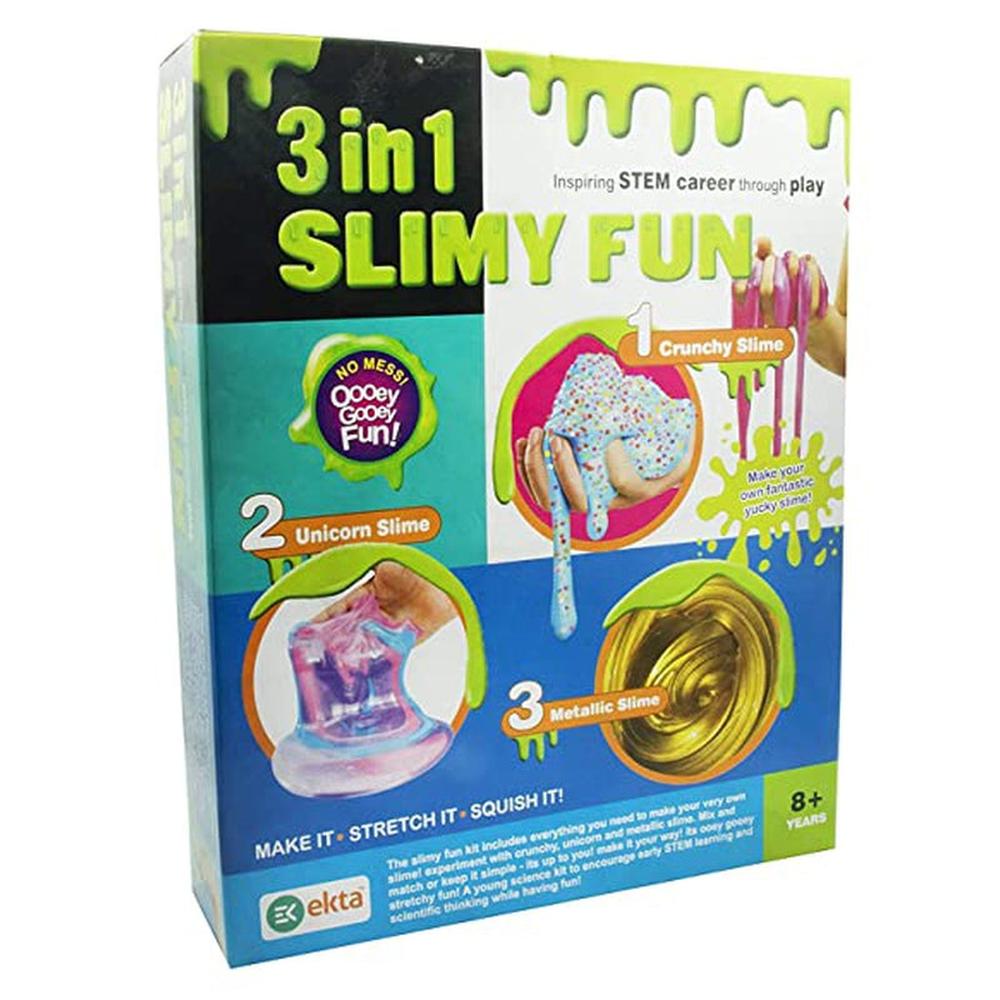 Ekta 3 in 1 Slimy Fun - Activity Kit (8-14 Years)