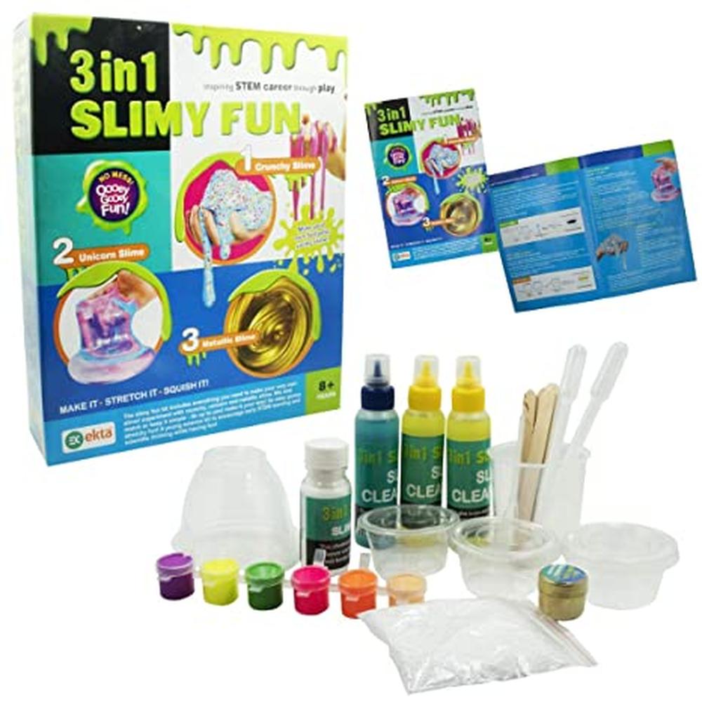 Ekta 3 in 1 Slimy Fun - Activity Kit (8-14 Years)