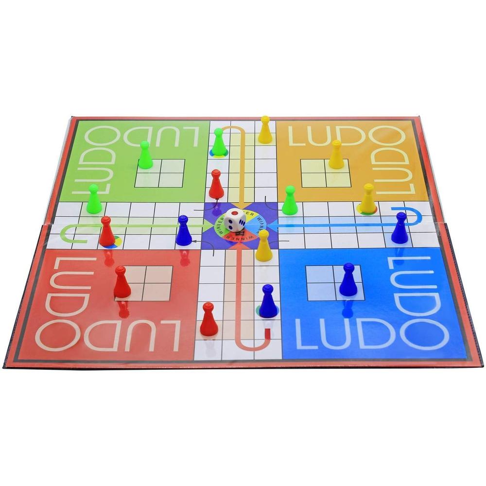 Ekta 2 in 1 Ludo & Snakes and Ladders Board Game (4 Years till Grown Ups)