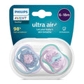 Philips Avent Ultra Air Pack of 2 Soother | Orthodontic & BPA Free (SCF085/61)