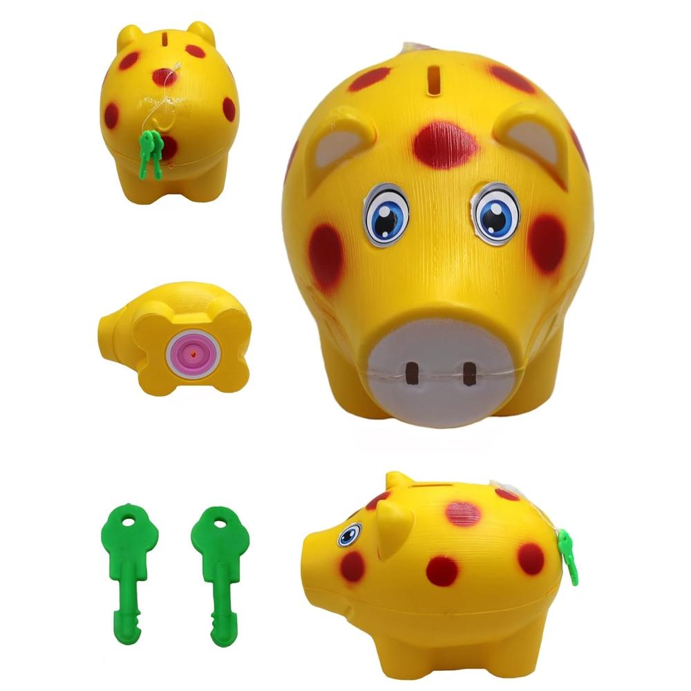 Pack of 2 Money Saver Piggy Bank (3-8 Years) - Yellow