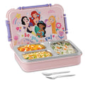 Jaypee Disney Princess Insulated Lunch Box - 3  Cavity Lunch Box - 625ml | Toon Box 3 - Pink