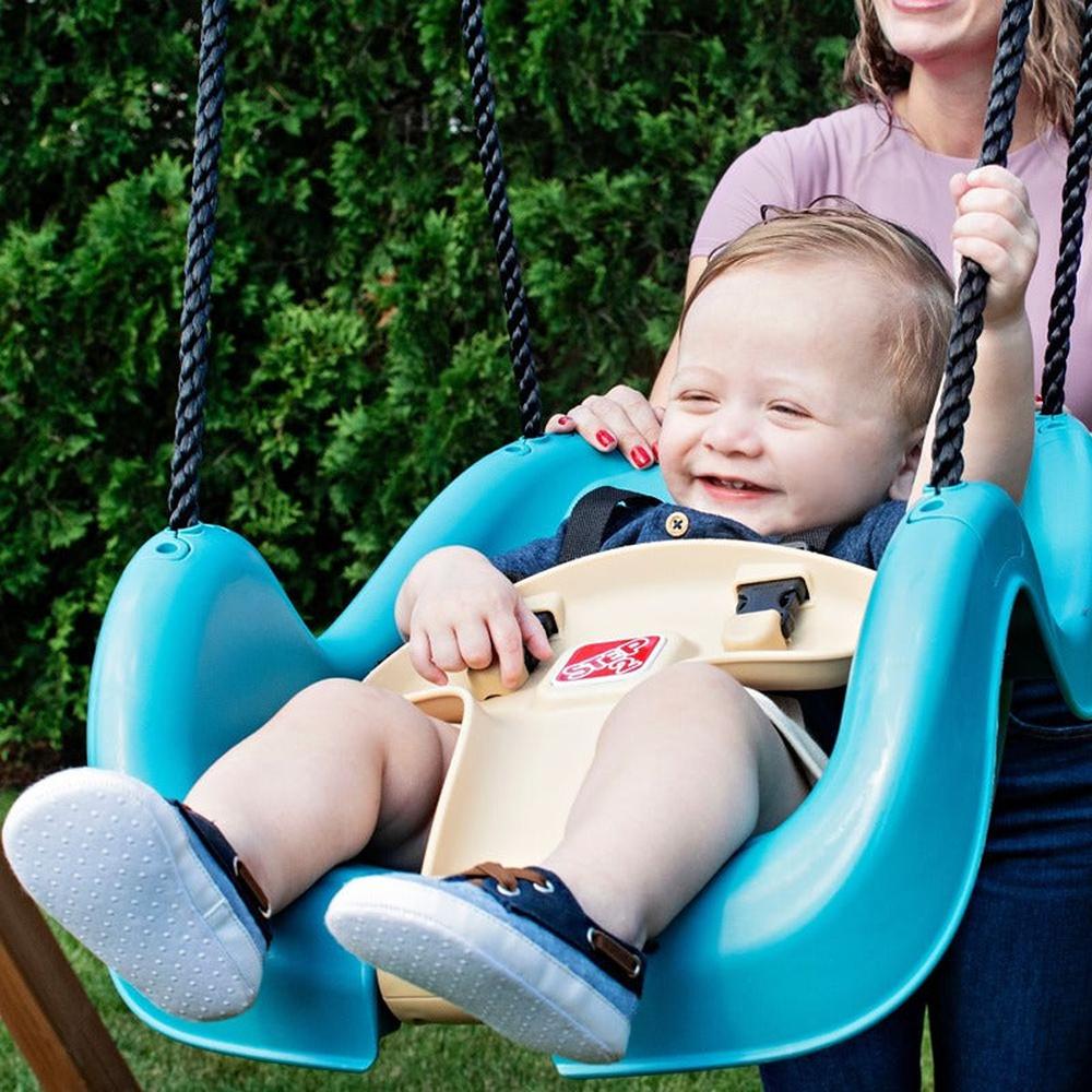 STEP2 Outdoor Bucket Swing - Infant to Toddler Secure & Comfortable Seat (1-3 Years)