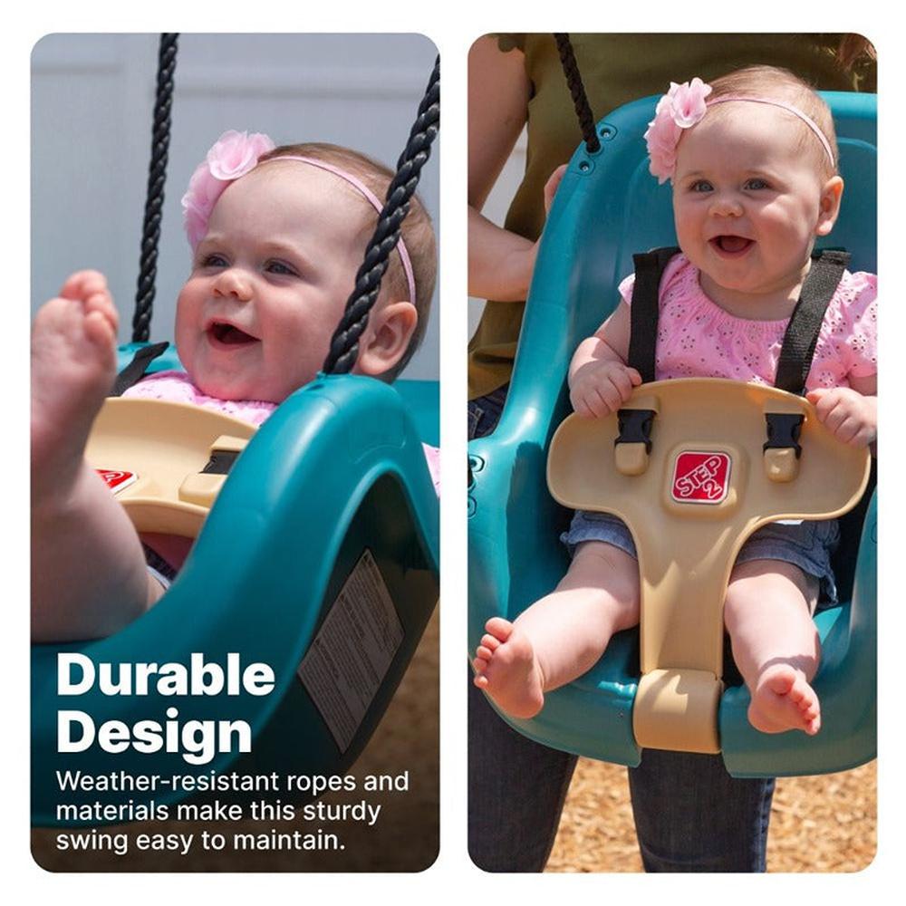 STEP2 Outdoor Bucket Swing - Infant to Toddler Secure & Comfortable Seat (1-3 Years)