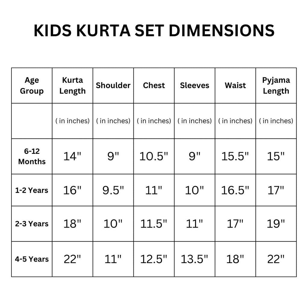 Zikku Forest Friends Kurta Set (Unisex)
