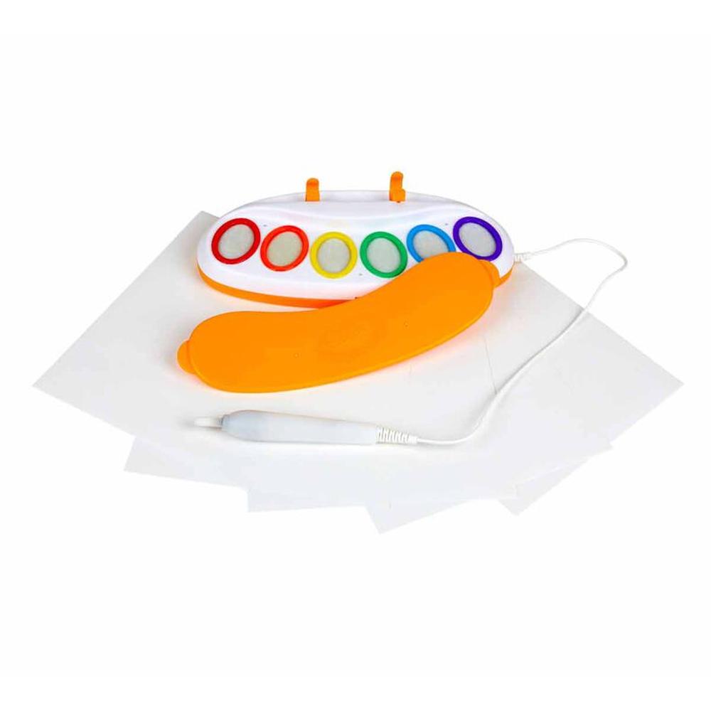 Crayola Magic Light Electric Brush with Attached Palette & 18 Special Coloring Pages (3-8 Years)