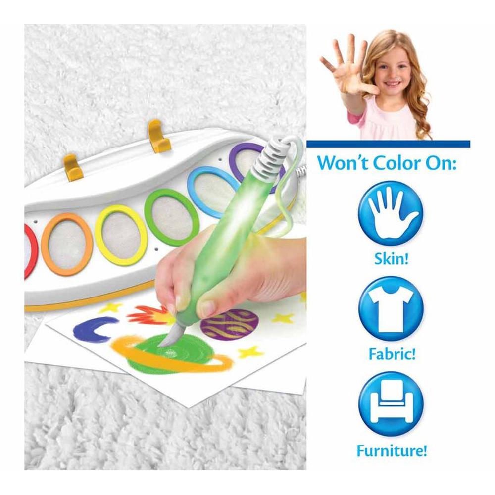 Crayola Magic Light Electric Brush with Attached Palette & 18 Special Coloring Pages (3-8 Years)